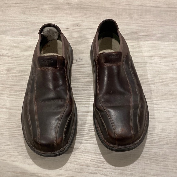 Timberland Mens slip on genuine leather loafers size 10.5 - Picture 1 of 4